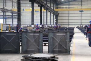 Zenith Steel team working on structural steelworks project