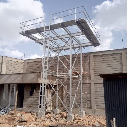 Structural steelworks erection by Zenith Steel team