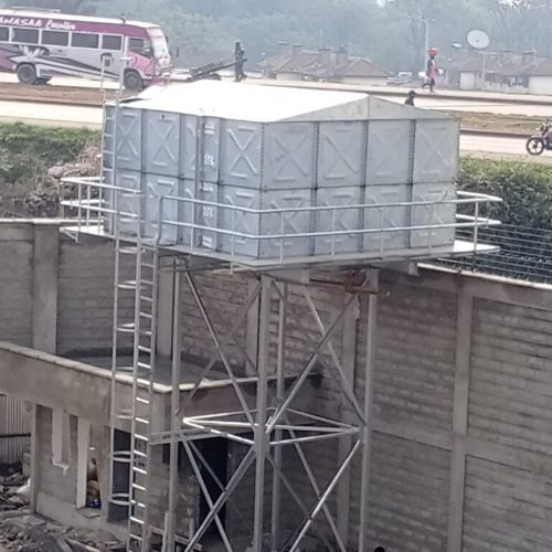 Steel framework installation by Zenith Steel fabricators Kenya