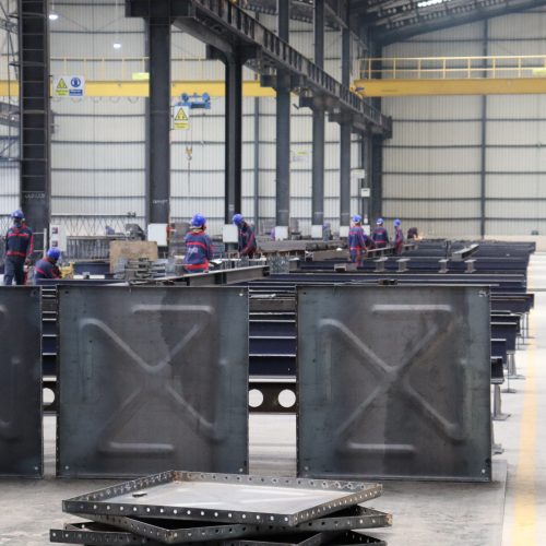 Zenith Steel team working on structural steelworks project